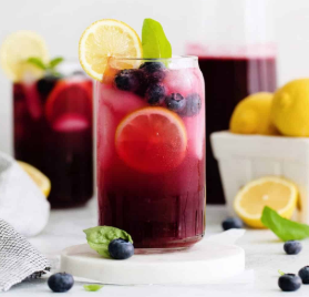Blueberry Basil Lemonade
