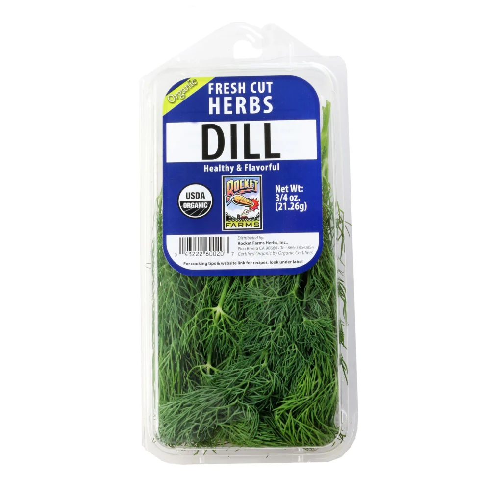 fresh cut herbs dill package